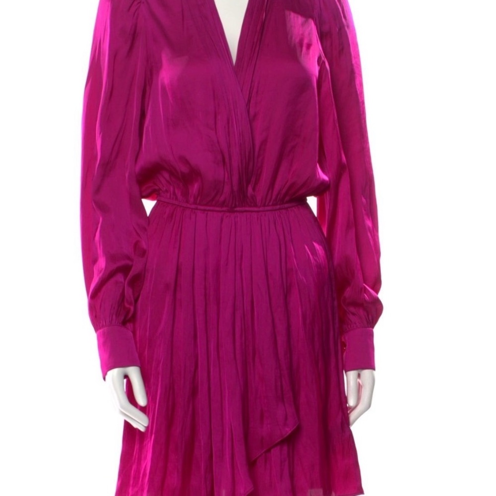 Zadig & Voltaire Vibrant Pink Long Sleeve Dress